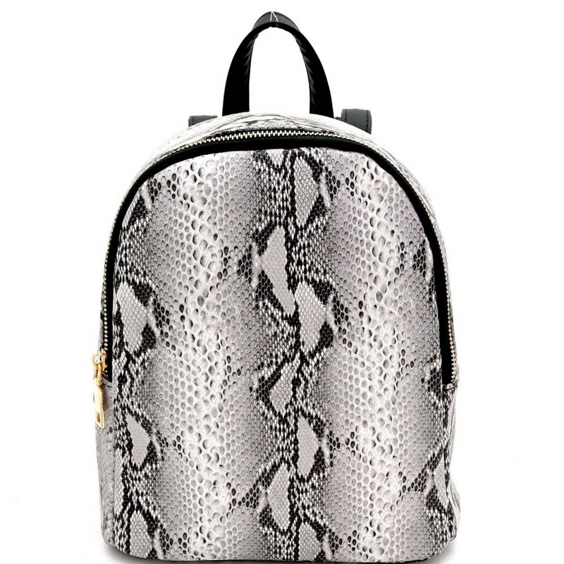 Snake print 2024 backpack purse